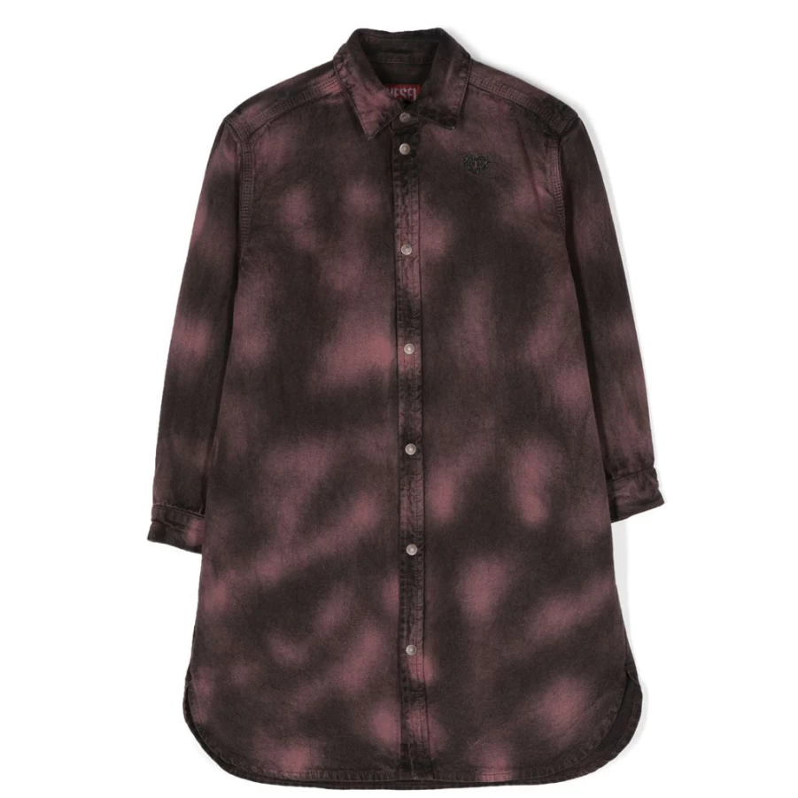 KIDS21 Burgundy Long Sleeve Dress for Kids - Elegant & Comfortable Girls' Dress
