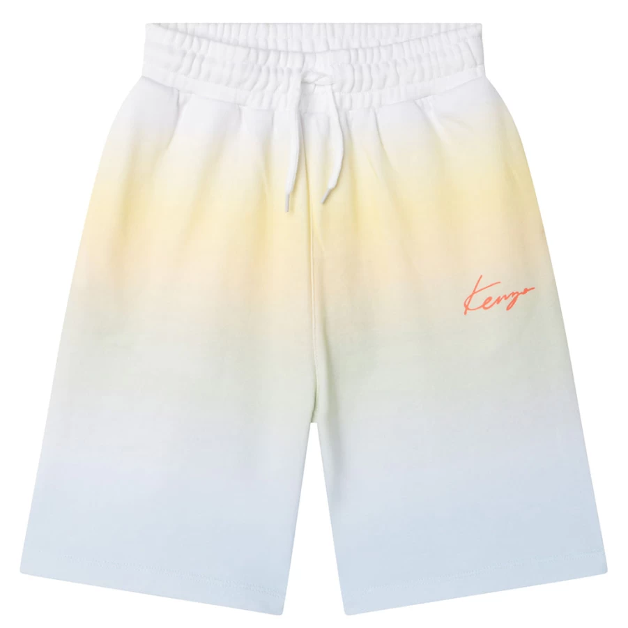 "KIDS21 Multi-Colored Gradient Logo Fleece Shorts for Kids"