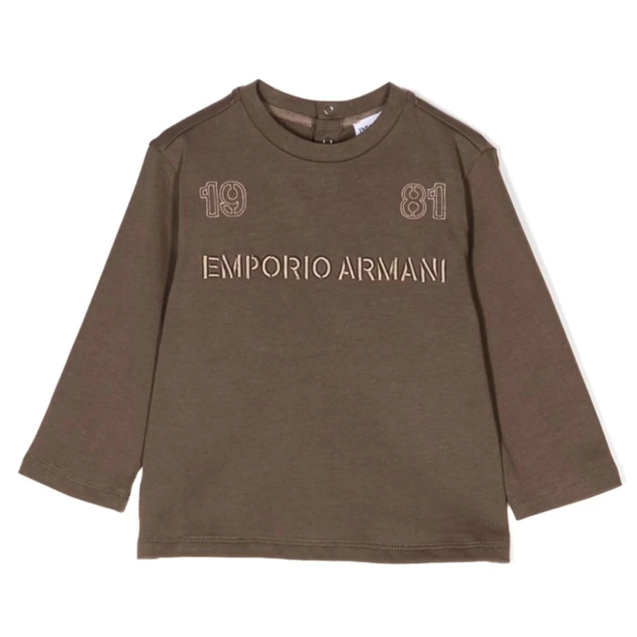 "KIDS21 Boys' Long Sleeve T-Shirt in Khaki - Comfortable Casual Kids Top"