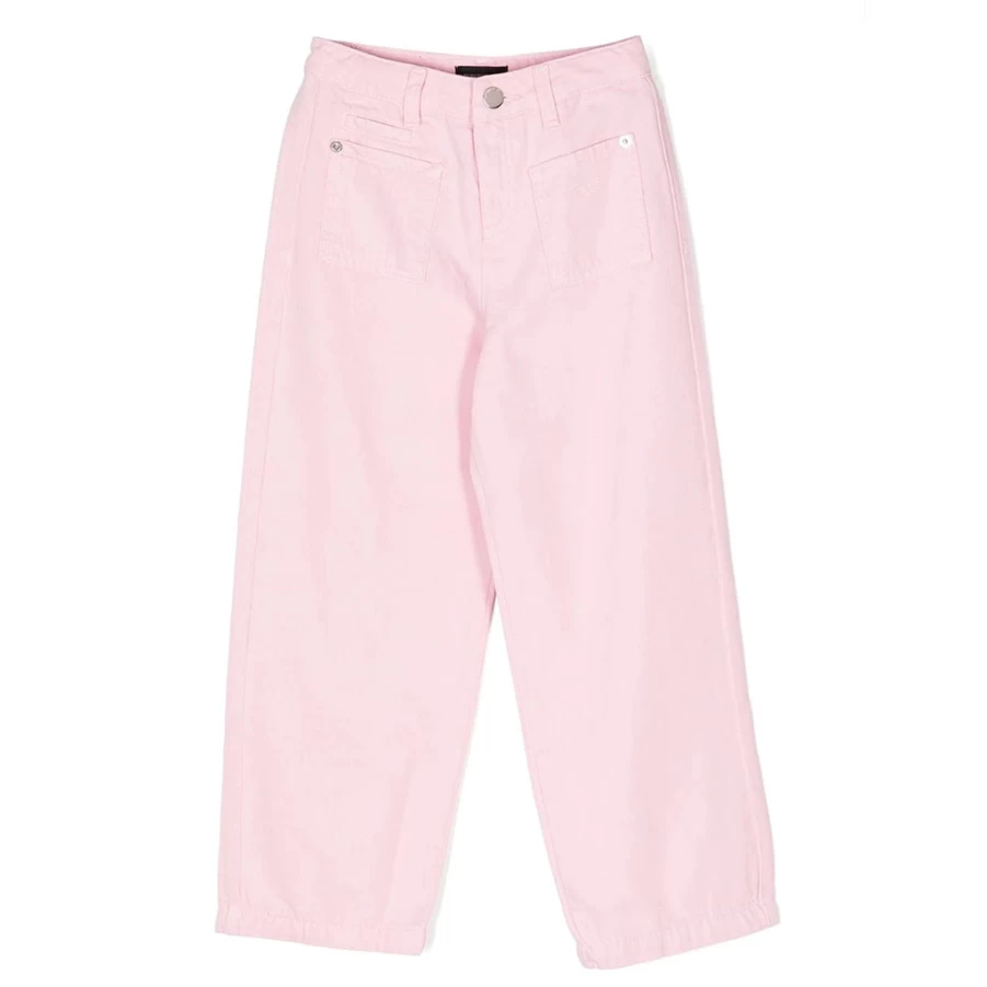 "KIDS21 Girls' Pink 5-Pocket Stretch Denim Jeans for Kids"