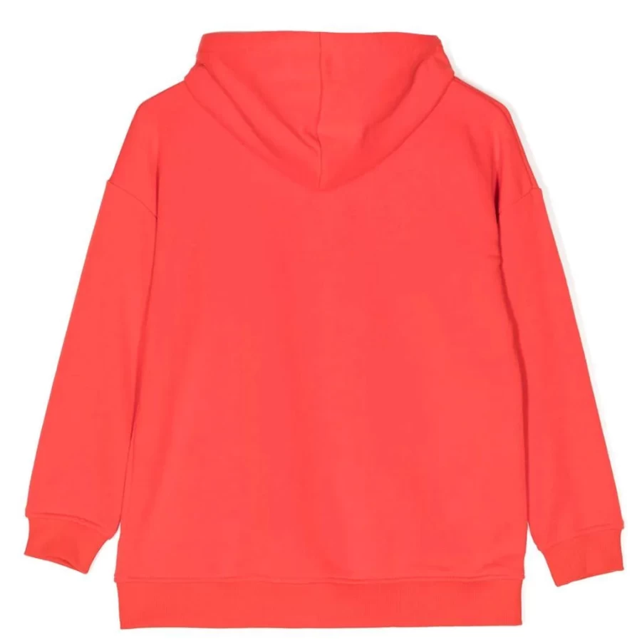 KIDS21 Red Drawstring Hooded Jacket for Kids - Comfortable & Stylish Zip-Up Hoodie
