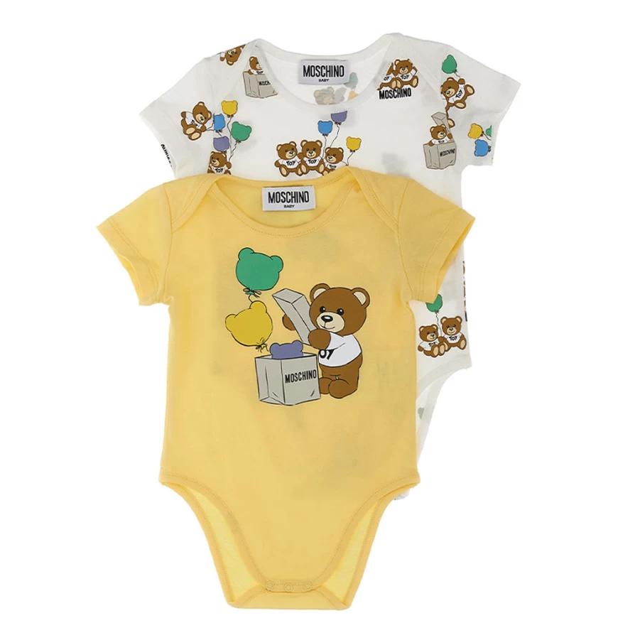 "KIDS21 Yellow Bodysuit Gift Set for Babies - Soft & Comfortable Outfit"