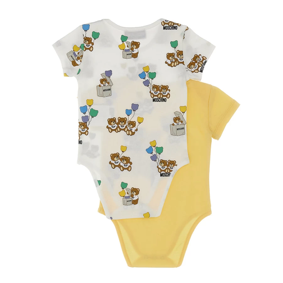 "KIDS21 Yellow Bodysuit Gift Set for Babies - Soft & Comfortable Outfit"