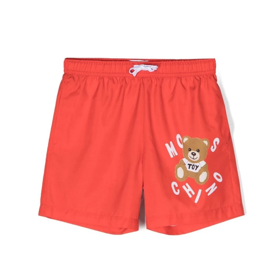 "KIDS21 Red Bear Print Shorts for Kids - Cute & Comfortable Animal Design Shorts"