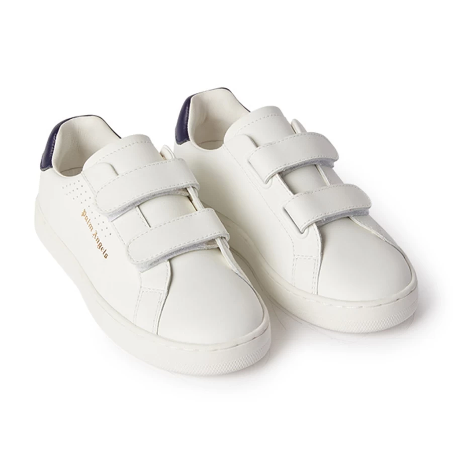 KIDS21 White Palm 1 Strap Trainers for Kids - Lightweight Comfortable Sneakers