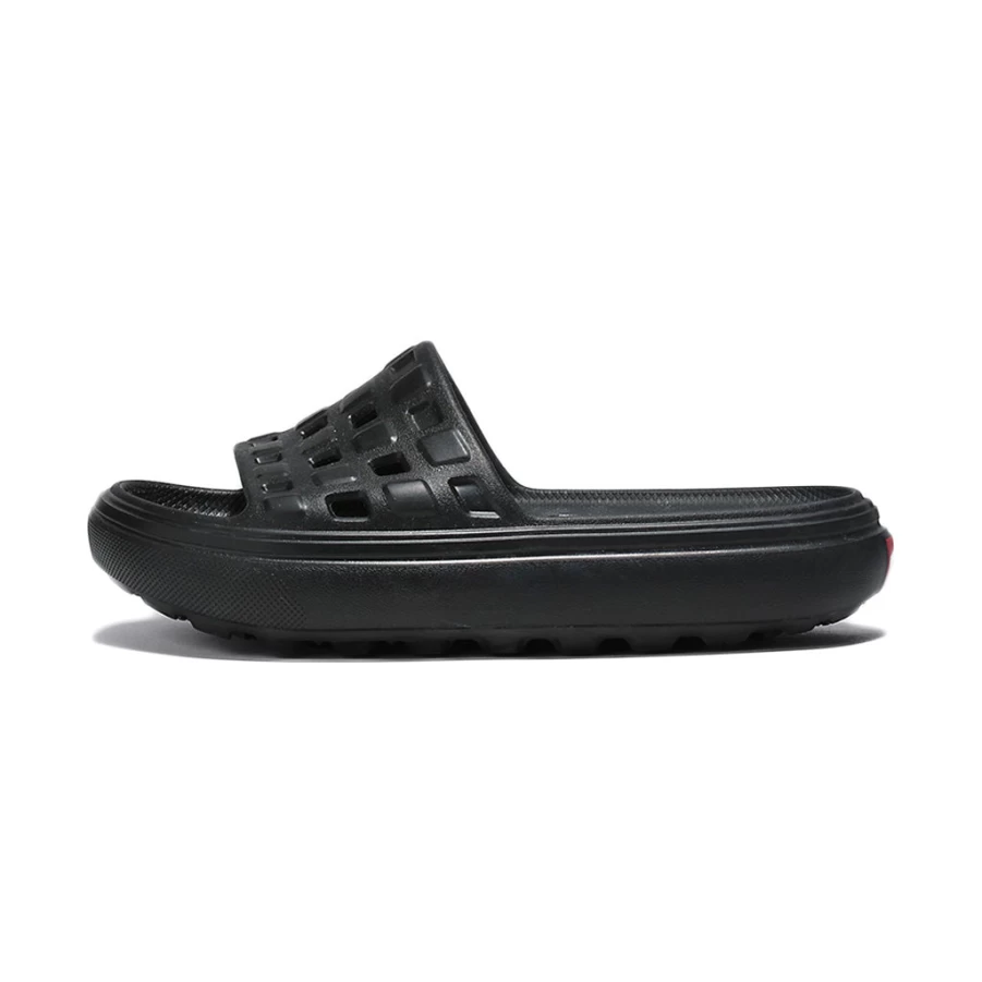 KIDS21 Black Slide-On VR3 Cush Sandal for Kids - Comfortable & Durable