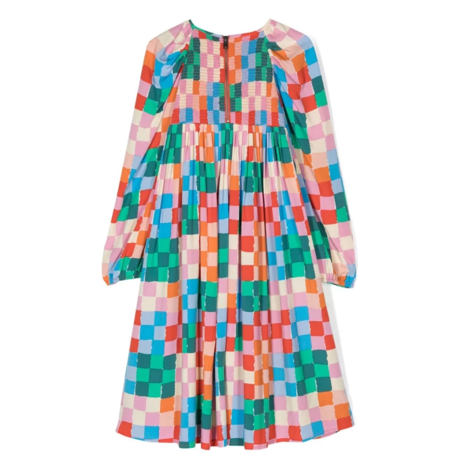 KIDS21 Multi-Colored Checkered Dress for Kids - Vibrant Plaid Pattern Dress