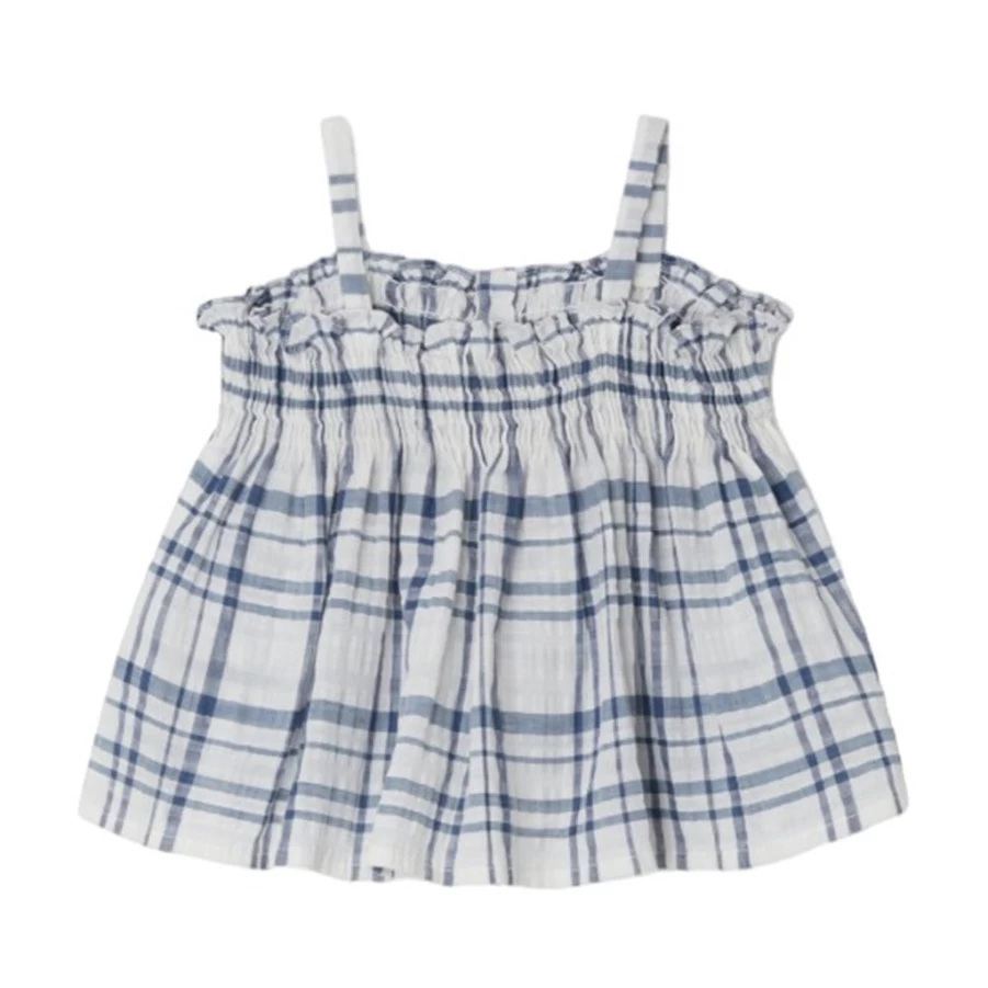 "KIDS21 Light Blue Abricot Smock Blouse for Girls"