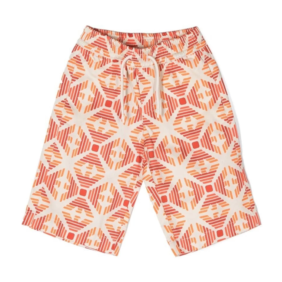KIDS21 Orange Graphic Print Shorts for Kids - Stylish & Comfortable