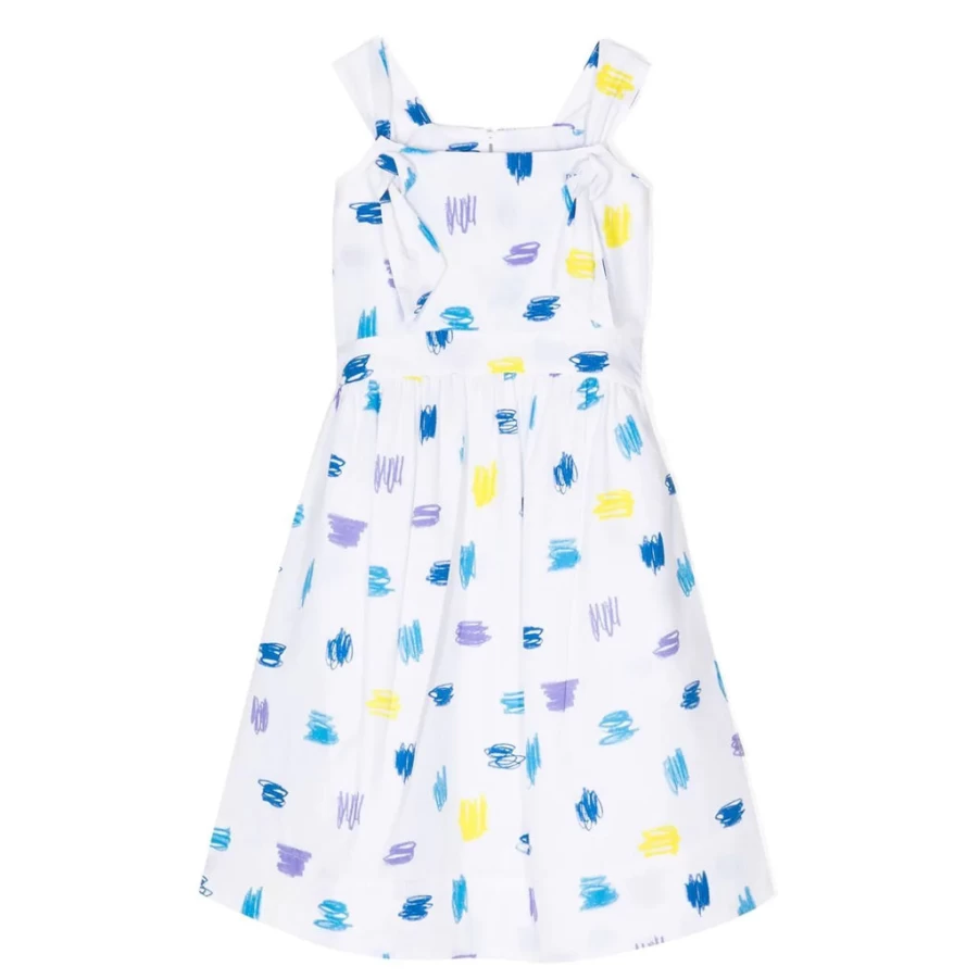 KIDS21 Multi-Colored Knot Detail Sundress for Girls - Stylish Summer Dress
