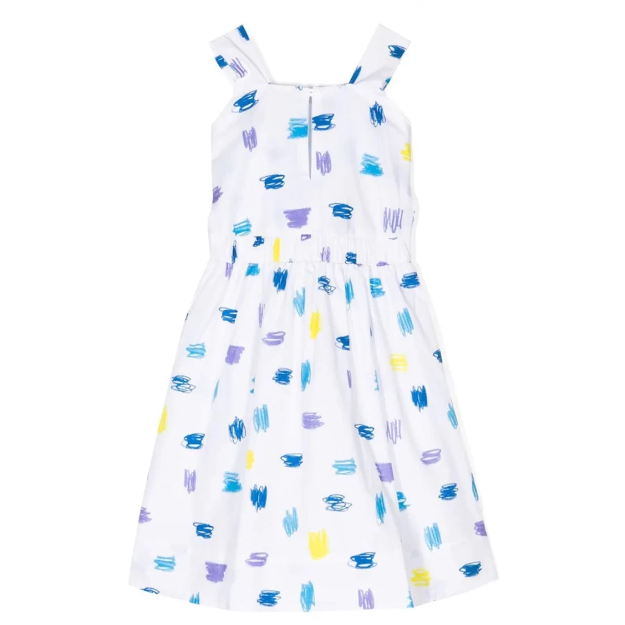 KIDS21 Multi-Colored Knot Detail Sundress for Girls - Stylish Summer Dress