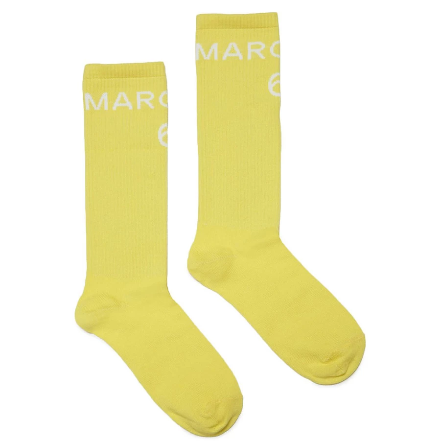 KIDS21 Yellow Logo Socks for Kids - Comfortable & Stylish Design