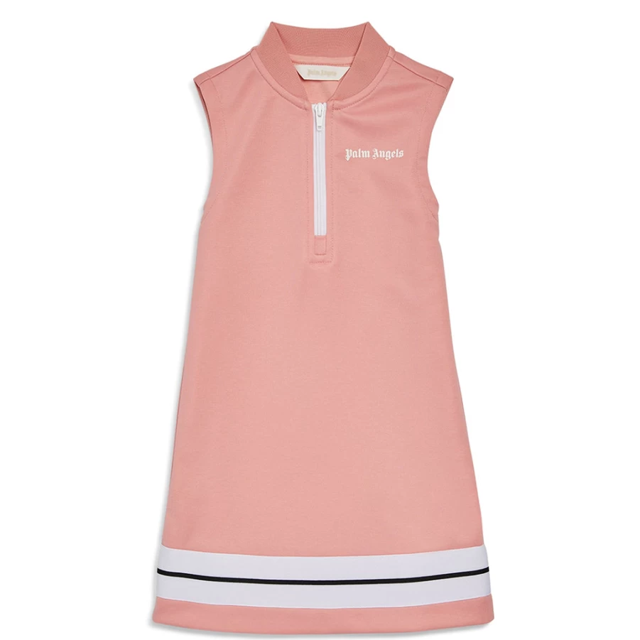 "KIDS21 Girls Pink Track Dress - Stylish Running & Casual Wear for Kids"