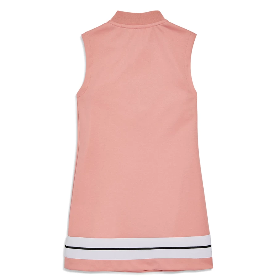 "KIDS21 Girls Pink Track Dress - Stylish Running & Casual Wear for Kids"