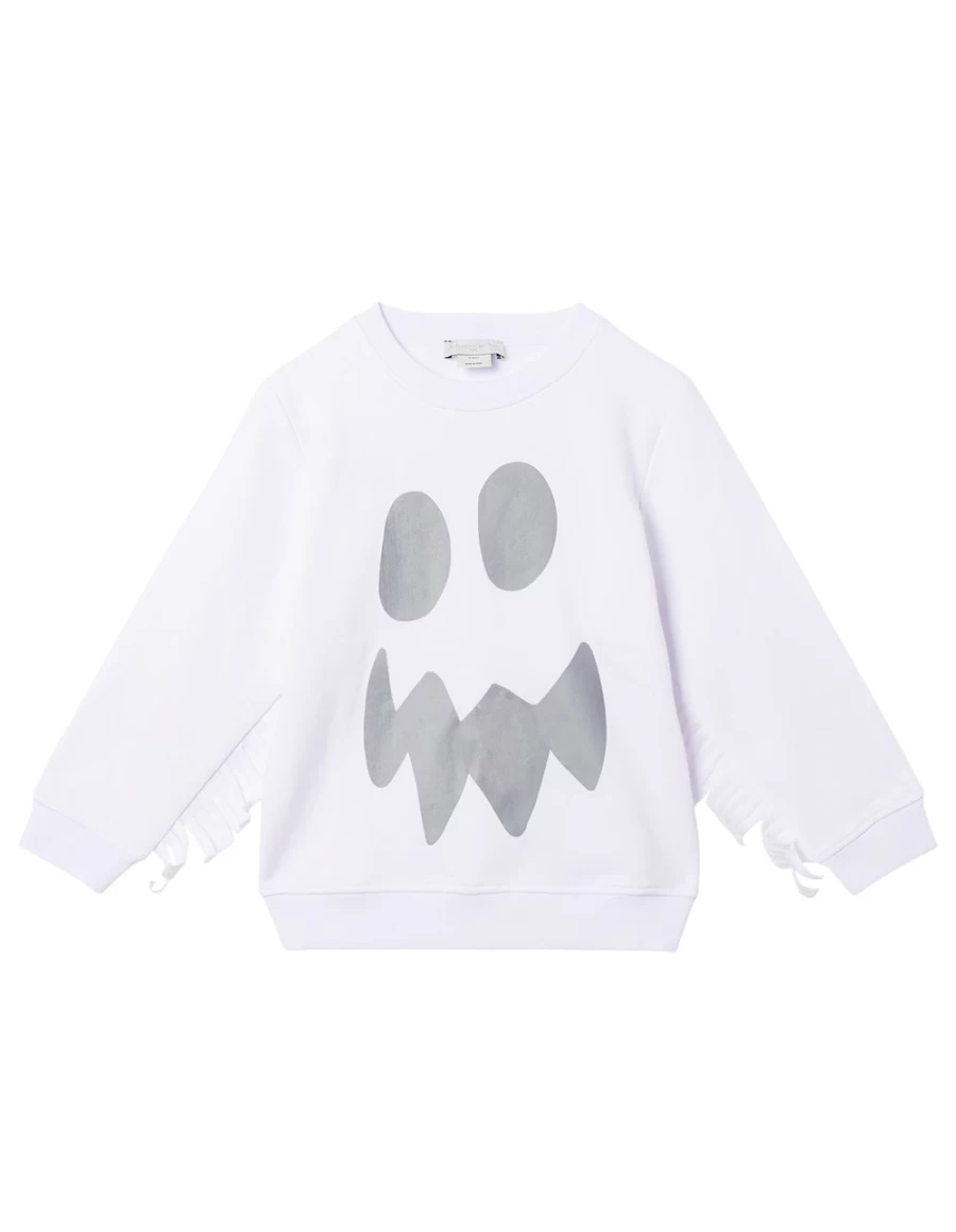 "KIDS21 White Ghoul Sweatshirt for Kids - Spooky Halloween Pullover"