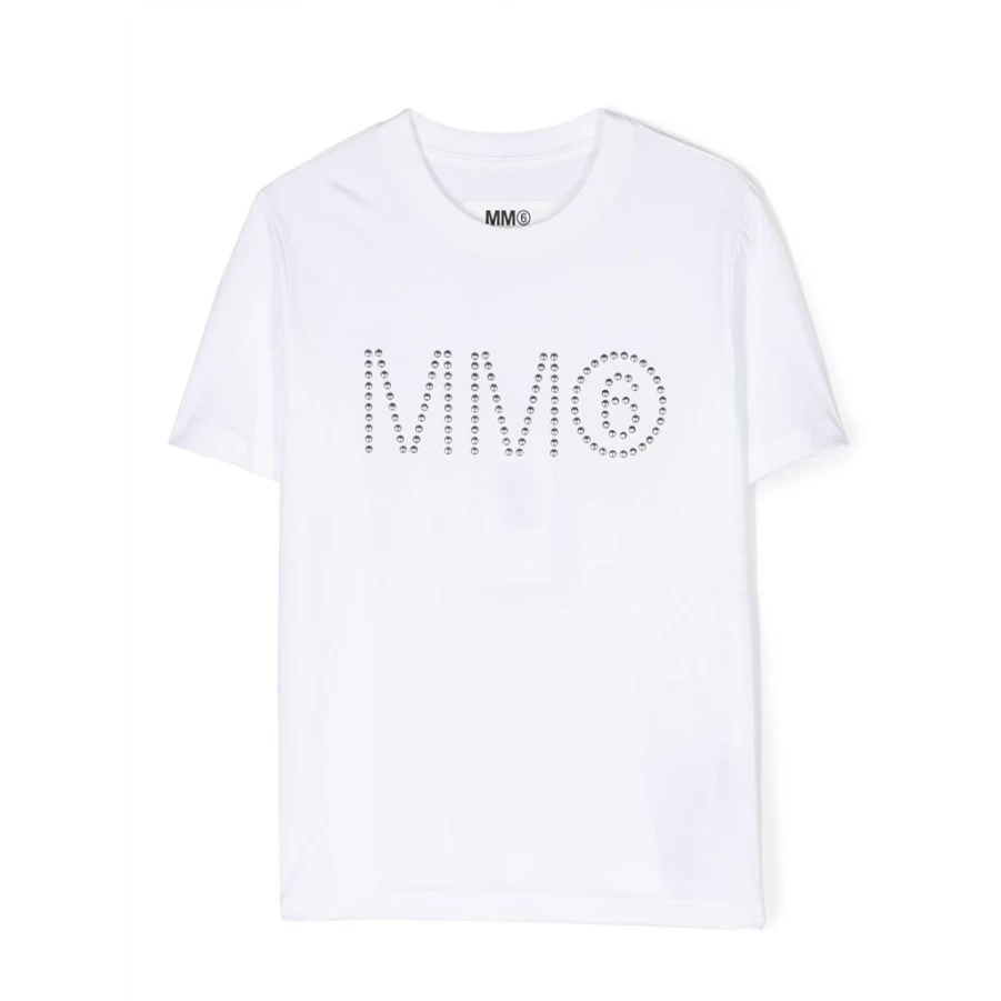 KIDS21 White Logo Short Sleeve T-Shirt for Kids - Comfortable Cotton Tee