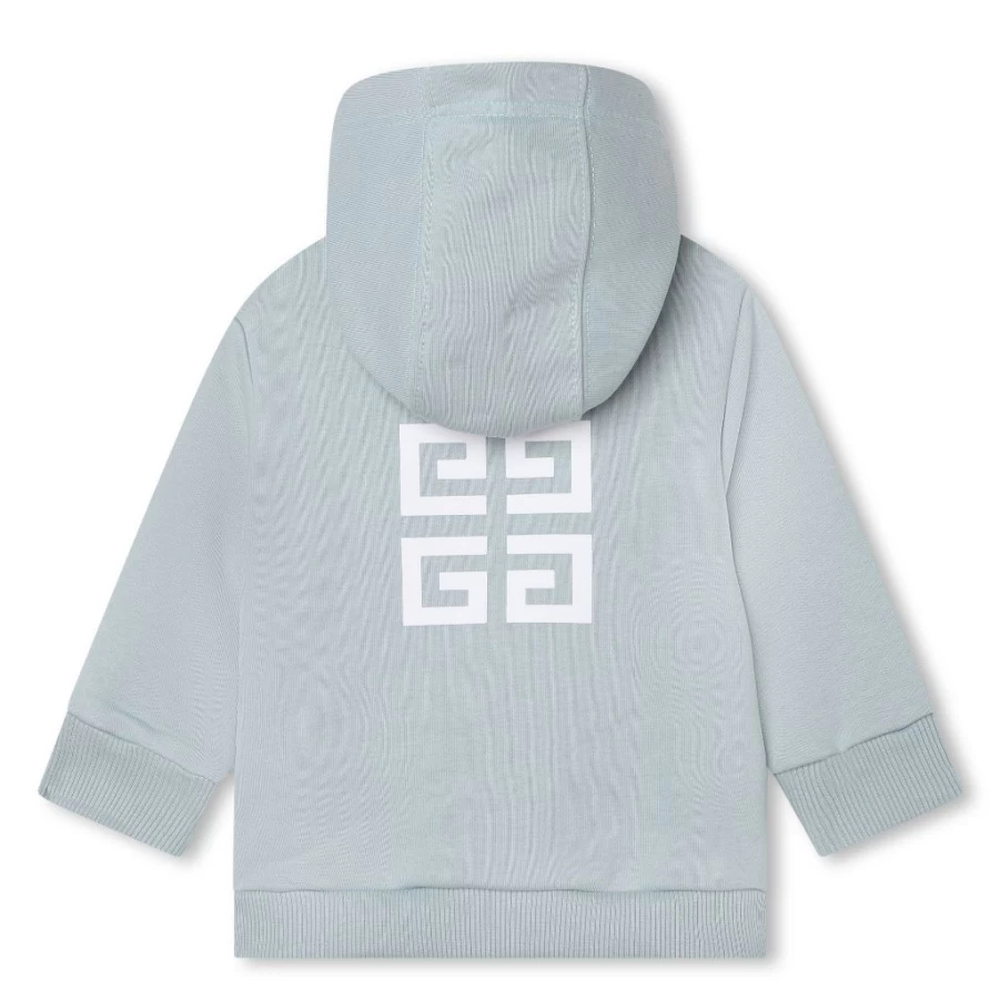 KIDS21 Green Logo Embroidered Sweat Jacket for Kids - Comfortable Cotton Blend Hoodie