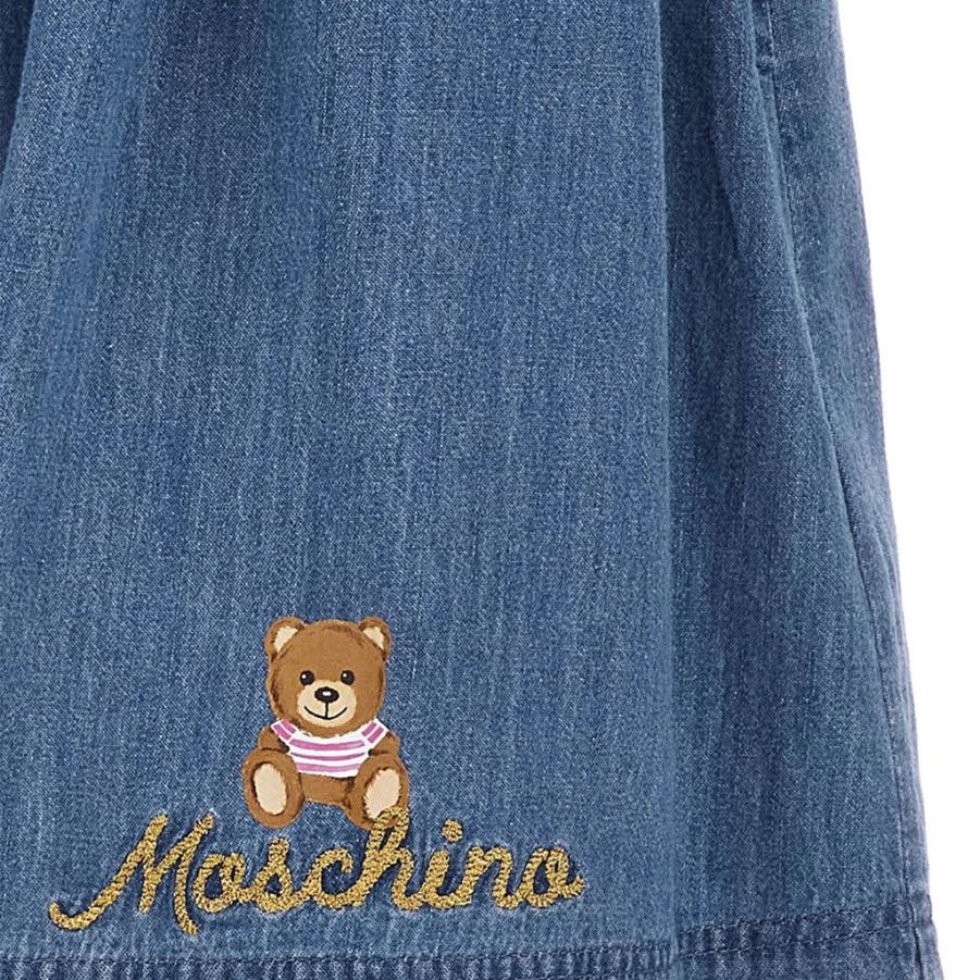"KIDS21 Blue Toy Bear Skirt for Kids - Adorable Plush Bear Design"
