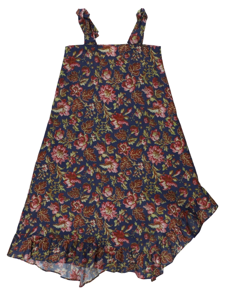 KIDS21 Blue Maggy Dress for Kids - Stylish & Comfortable Girls' Dress