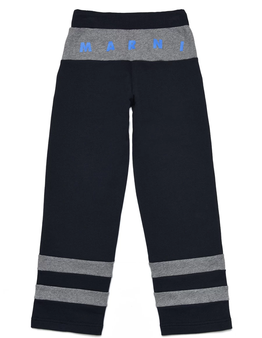 KIDS21 Navy Cotton Sweatpants for Kids with Contrast Stripes - Comfortable Athletic Joggers