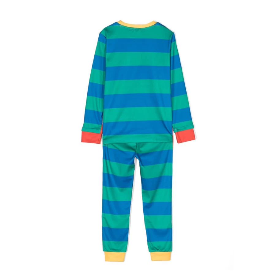 KIDS21 Red Stripes Snow Tracksuit for Kids - Winter Warm Athletic Suit