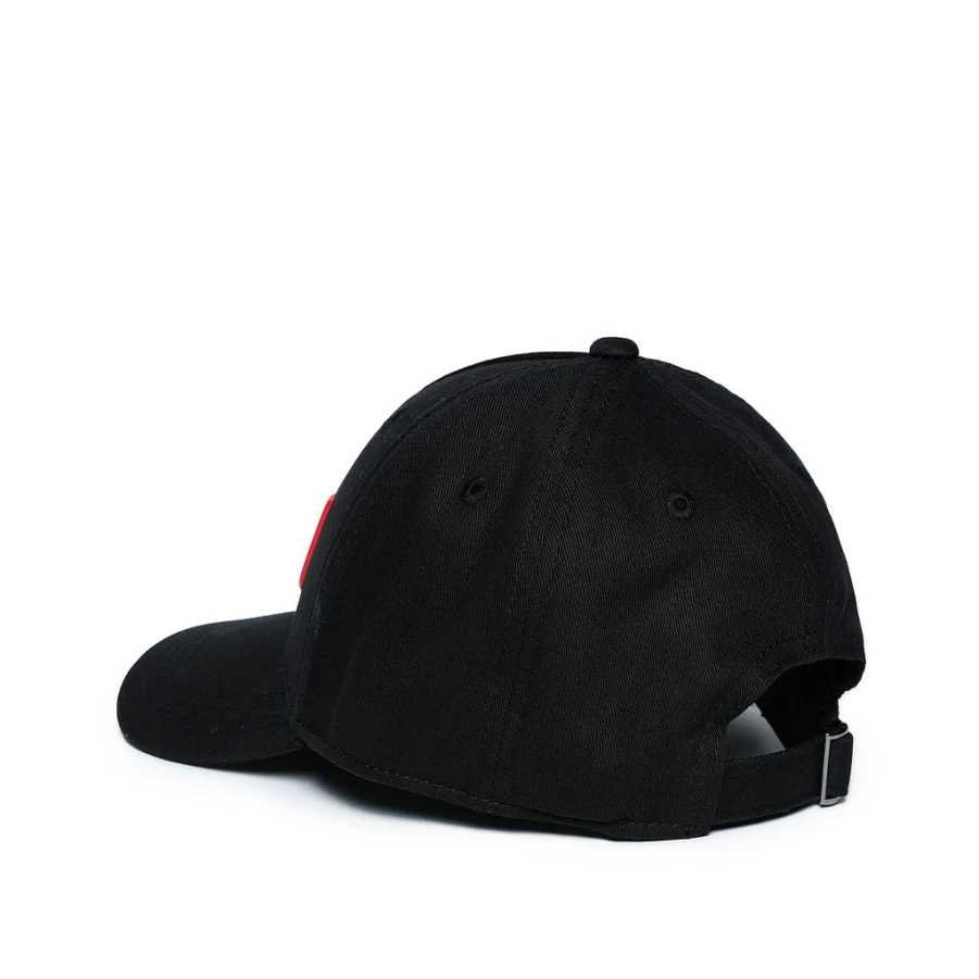KIDS21 Black Embroidered Logo Cap for Men and Women - Adjustable Dad Hat