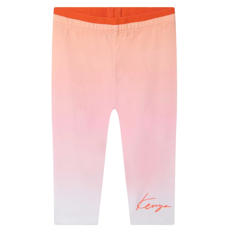 "KIDS21 Multi-Colored Gradient Logo Print Leggings for Kids"
