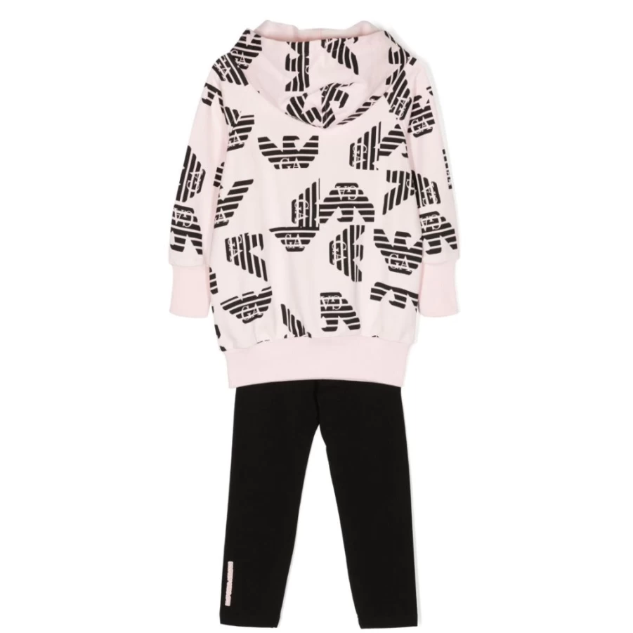 KIDS21 Multi-Colored Monogram Print Cotton Tracksuit for Kids