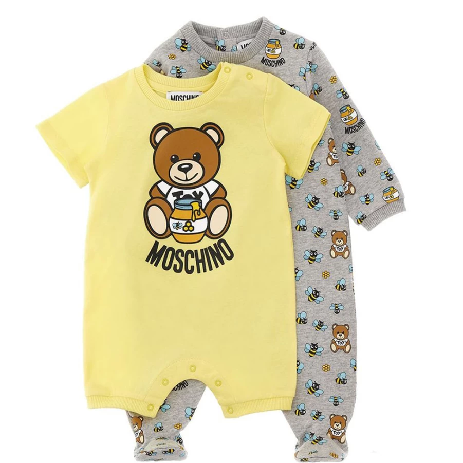 KIDS21 Multi-Colored Teddy Bear Romper Set - Cute & Comfortable Baby Outfit