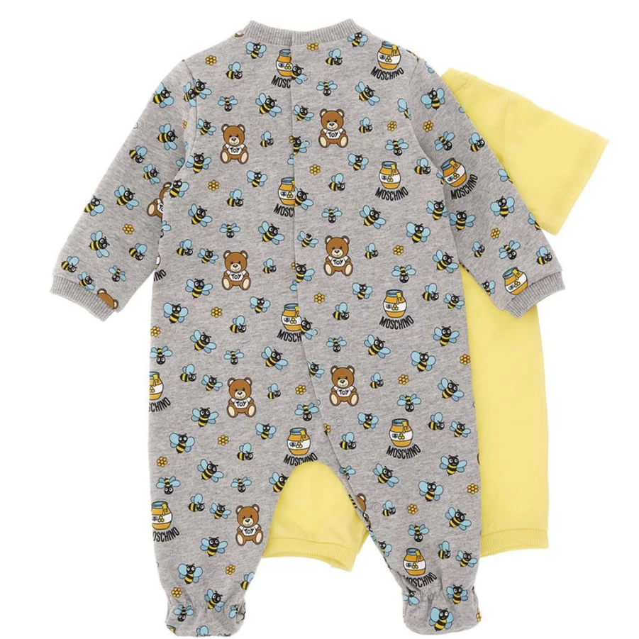 KIDS21 Multi-Colored Teddy Bear Romper Set - Cute & Comfortable Baby Outfit