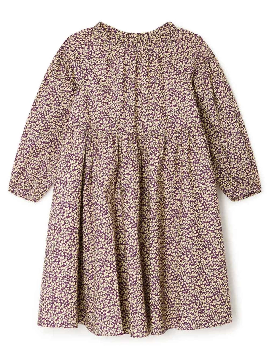 KIDS21 Purple Liberty Bluebell Dress for Girls - Floral Summer Dress