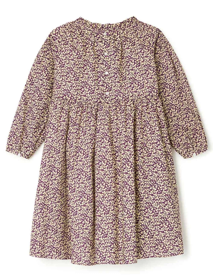 KIDS21 Purple Liberty Bluebell Dress for Girls - Floral Summer Dress