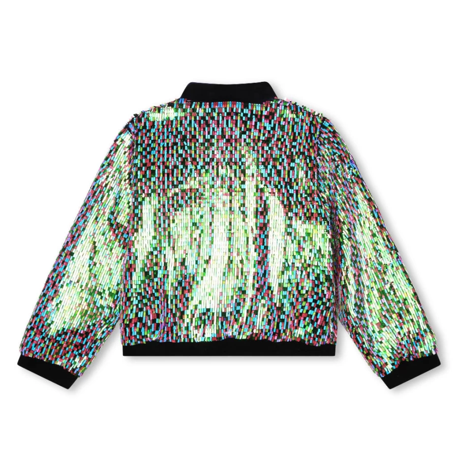 KIDS21 Navy Sequin Jacket for Kids - Sparkling Embellished Outerwear for Girls & Boys