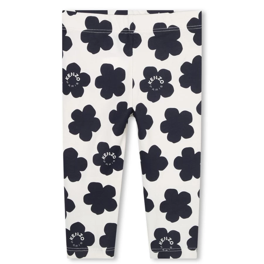 KIDS21 Multi-Colored Flower Dots Leggings for Kids - Vibrant Printed Pattern Comfortable Stretchy Pants