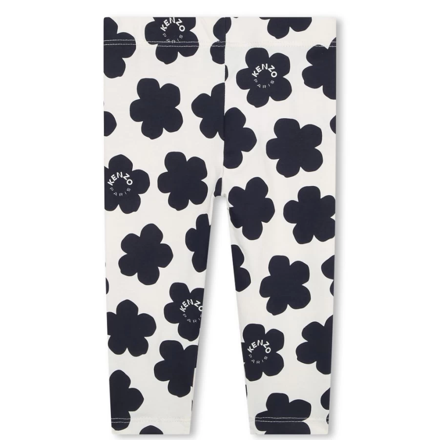 KIDS21 Multi-Colored Flower Dots Leggings for Kids - Vibrant Printed Pattern Comfortable Stretchy Pants