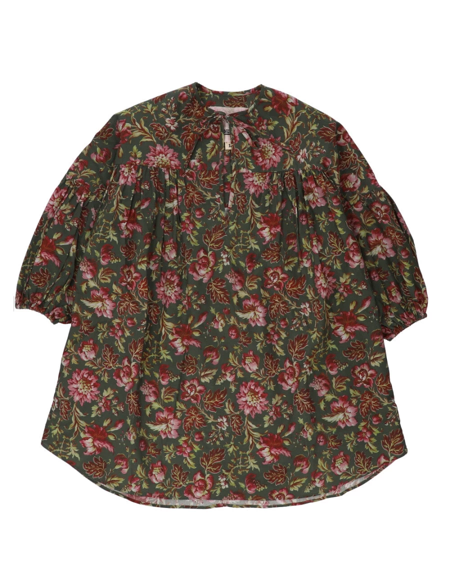KIDS21 Green Abigail Smock Dress for Kids - Stylish & Comfortable