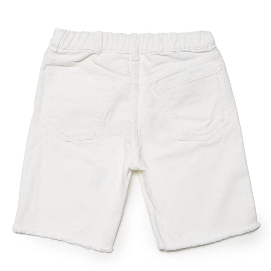KIDS21 Ivory Denim Shorts for Kids - Comfortable & Stylish Summer Wear