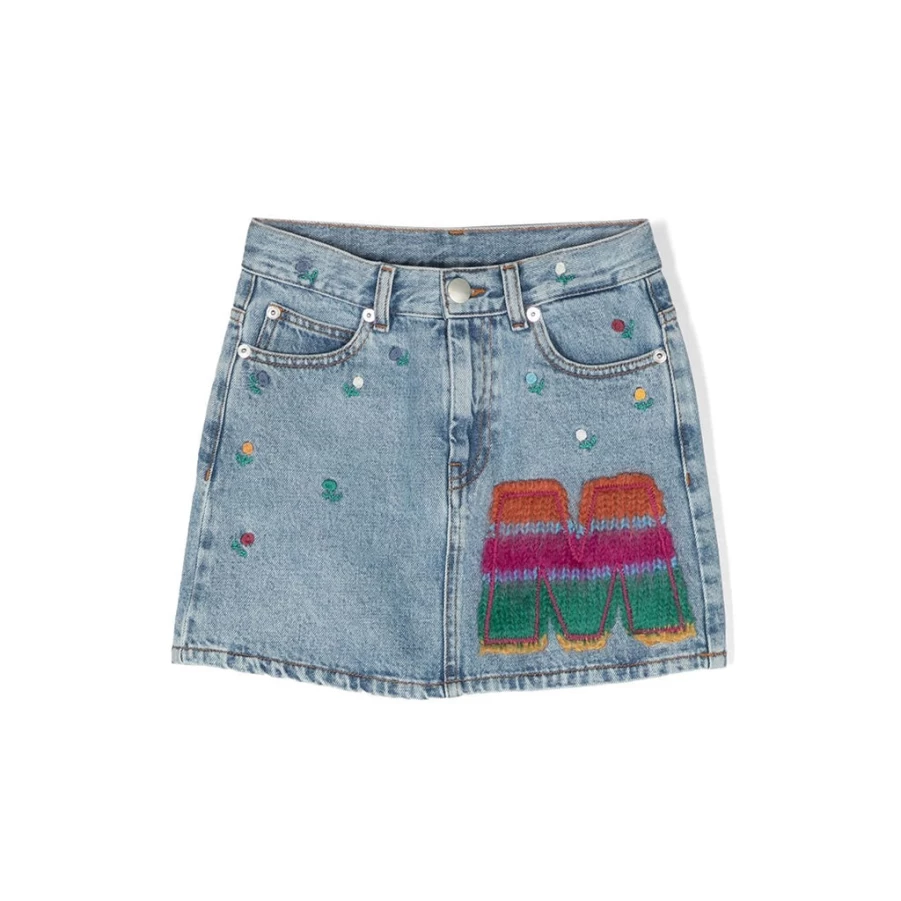 "KIDS21 Blue Denim Skirt for Kids - Stylish & Comfortable Jeans Skirt"