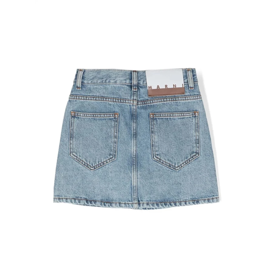 "KIDS21 Blue Denim Skirt for Kids - Stylish & Comfortable Jeans Skirt"