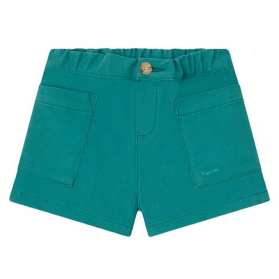 KIDS21 Green Nateo Shorts for Kids - Comfortable & Stylish Summer Shorts