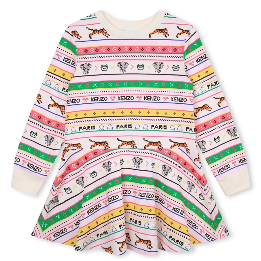 KIDS21 Multi-Colored Print Dress for Kids - Stylish & Comfortable Children's Dress