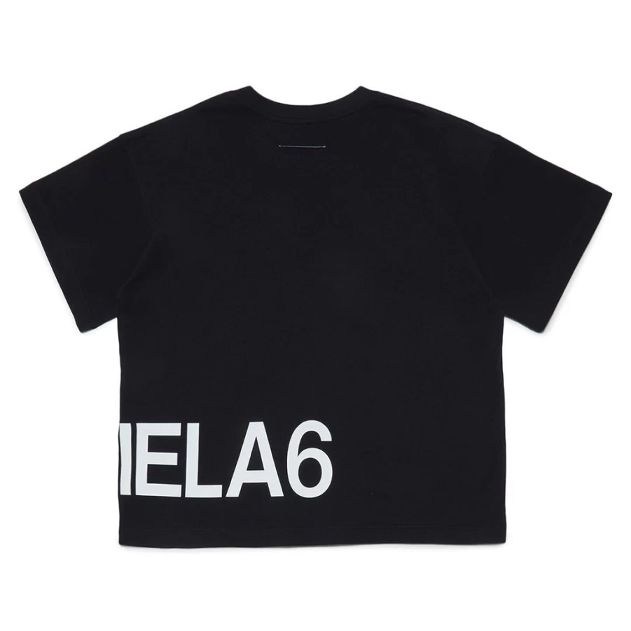 KIDS21 Black Logo T-Shirt for Kids - Stylish Cotton Tee with Branded Design
