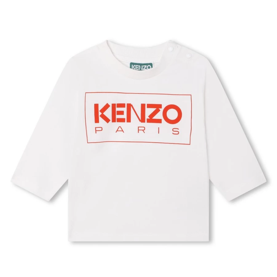 KIDS21 Ivory Logo Long Sleeve T-Shirt for Kids - Comfortable Cotton Top