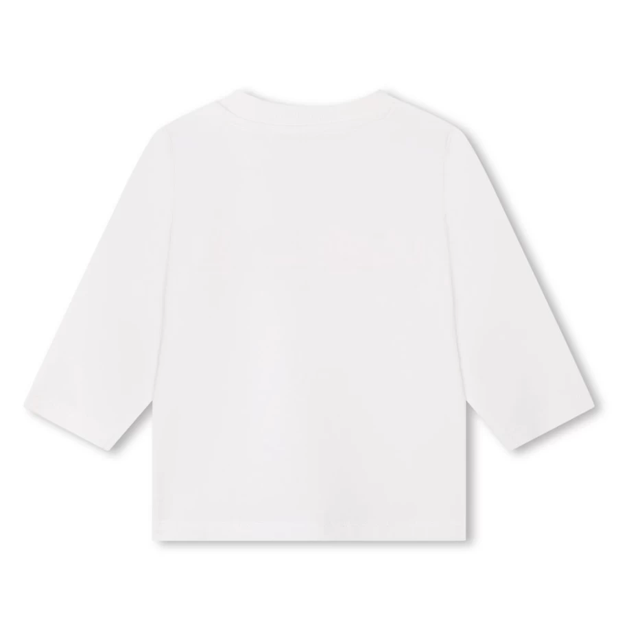 KIDS21 Ivory Logo Long Sleeve T-Shirt for Kids - Comfortable Cotton Top