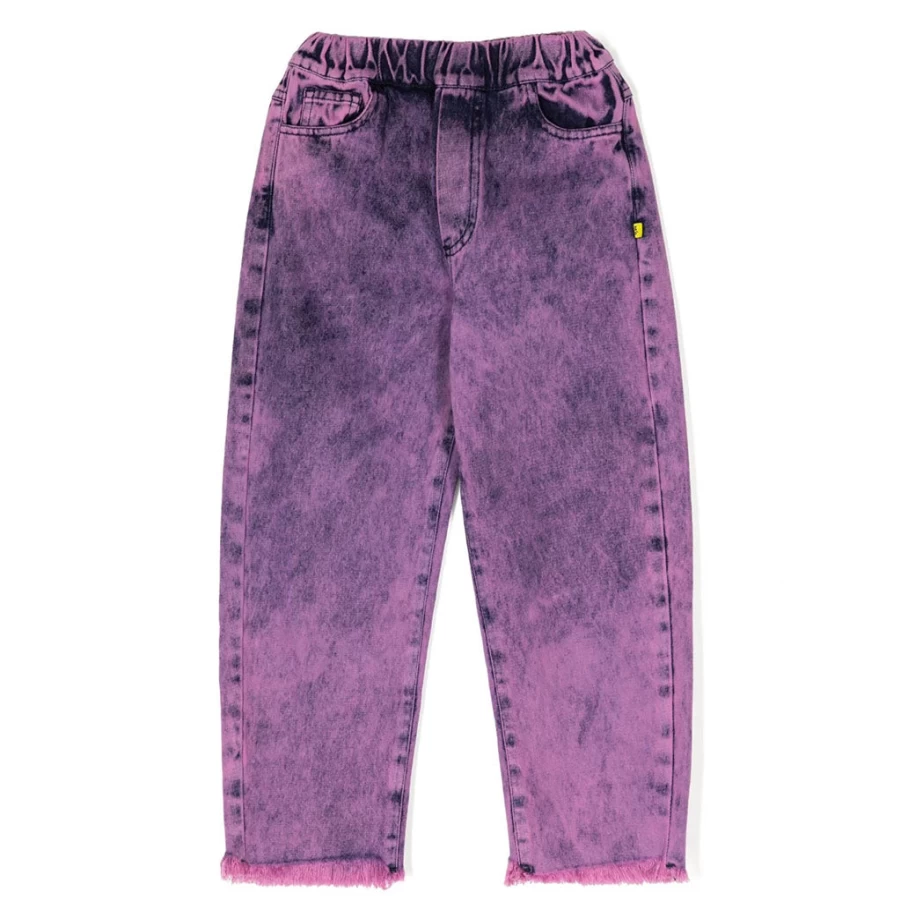 "KIDS21 Pink Dyed Denim Jeans for Kids - Stylish & Comfortable"