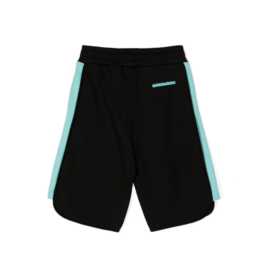 KIDS21 Black Logo Shorts for Kids - Stylish & Comfortable
