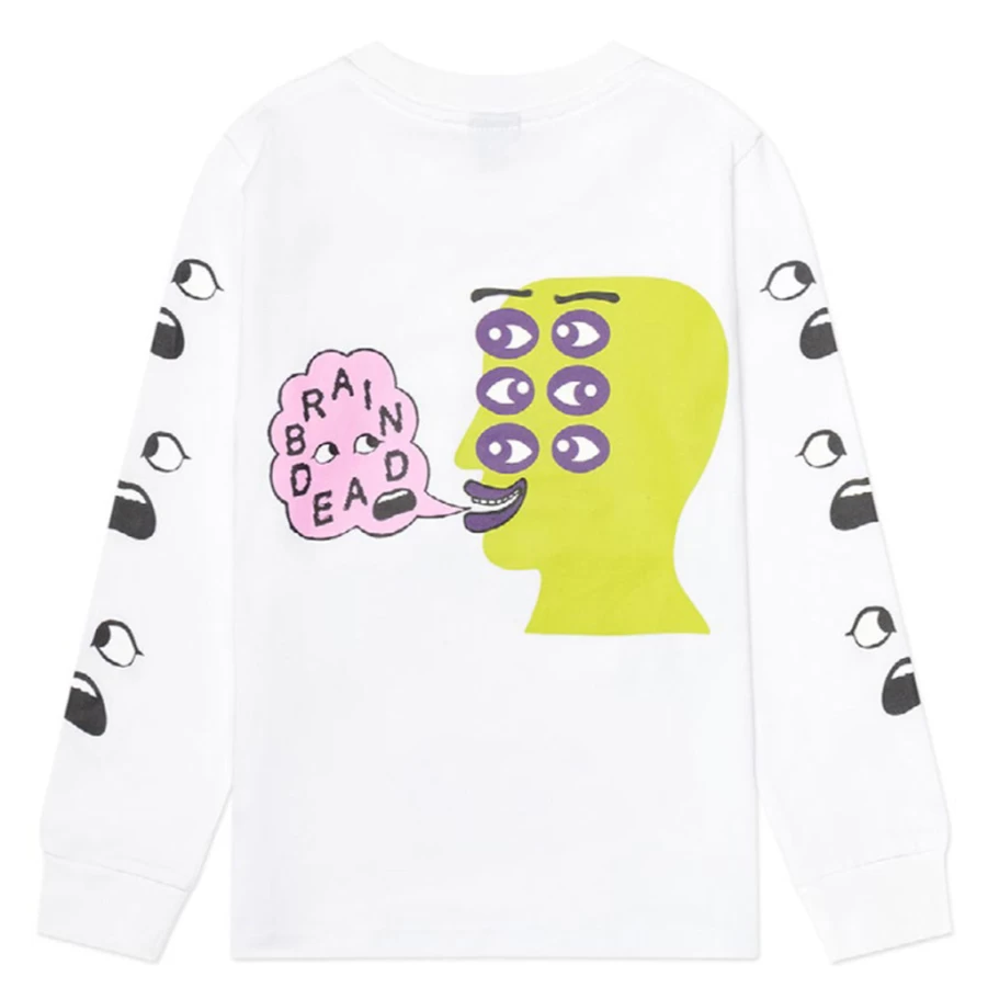 "KIDS21 White Snails & Snot Themed Long Sleeve Shirt for Kids"