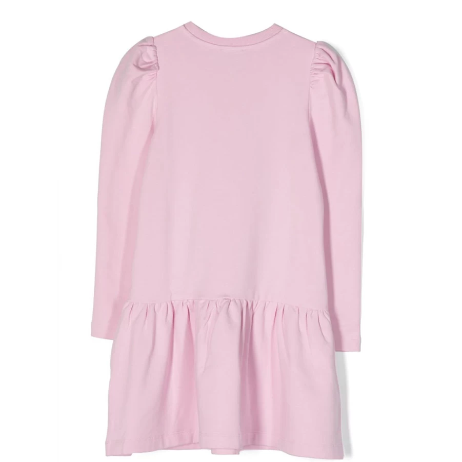 KIDS21 Pink Fleece Bear Dress for Kids - Soft & Cuddly Toddler Outfit