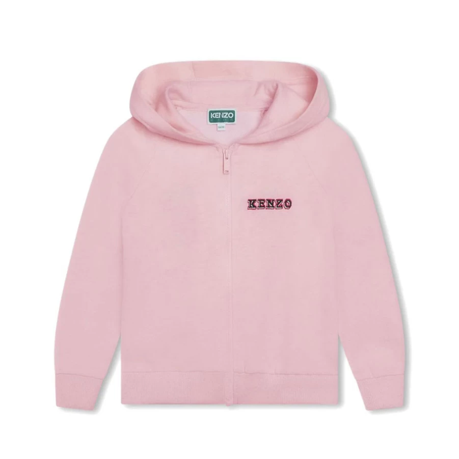 Pink Jungle Animals Cardigan for Kids - KIDS21 Cozy Logo Sweater