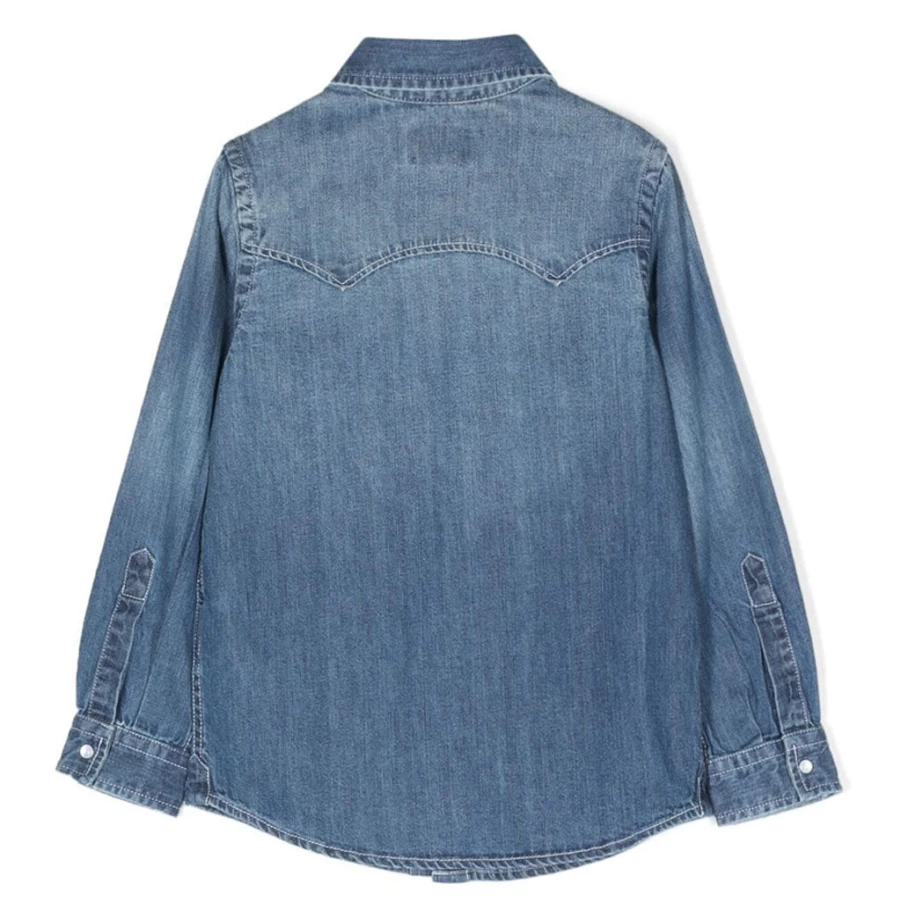 "KIDS21 Blue Denim Shirt for Kids – Stylish and Comfortable Casual Wear"